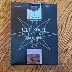 Elegante Black Gloss Tights